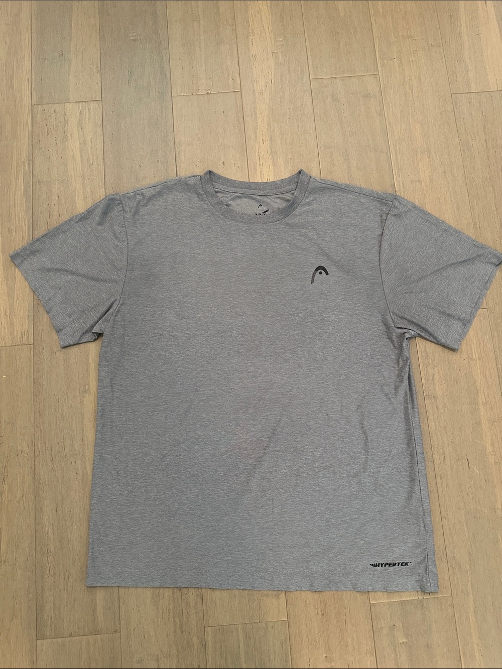 HEAD Hypertek Classic Cut Grey Athletic Tennis Shirt